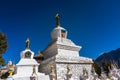 Buddhistic temple on mountain of Sichuan China