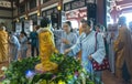 Buddhists celebrating the Buddha birthday