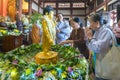 Buddhists celebrating the Buddha birthday