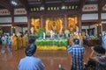 Buddhists celebrating the Buddha birthday