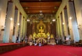 Buddhists in the church of Buddhism temple