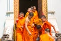 Buddhists monks in Wat Phra Singh temple