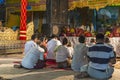 Buddhists praying