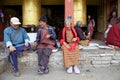Buddhsit people at the Memorial Chorten, Thimphu, Bhutan.