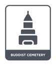 buddist cemetery icon in trendy design style. buddist cemetery icon isolated on white background. buddist cemetery vector icon