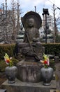 Buddist Statue at the Sensoji Temple in Tokyo Royalty Free Stock Photo