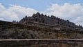 Buddist temple Borobudur complex, Unesco world heritage. Candi Borobudur, Yogyakarta, Central Jawa, Indonesia.