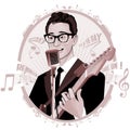 buddy holly illustration