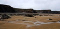 Bude Beach in Autumn, North Cornwall uk Royalty Free Stock Photo