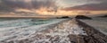 Bude Breakwater Royalty Free Stock Photo