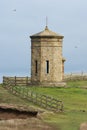 Compass Tower on the cliff top at Bude , Cornwall on August 15, 2013 Royalty Free Stock Photo
