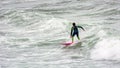 Surfing at Bude in Cornwall on August 13, 2013. Unidentified person