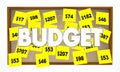 Budget Accounting Bookkeeping Sticky Notes