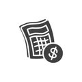 Budget accounting vector icon