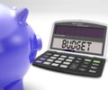 Budget Calculator Shows Spending And Costs Management Royalty Free Stock Photo