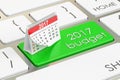 2017 budget concept Royalty Free Stock Photo