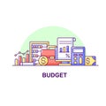 Budget creative UI concept icon