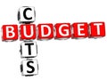 Budget Cuts Crossword Royalty Free Stock Photo