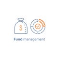 Budget expenses, mutual fund management, long term investment, financial strategy, corporate finance, dividend payment