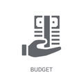 Budget icon. Trendy Budget logo concept on white background from Royalty Free Stock Photo