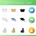 Budget icons set Royalty Free Stock Photo