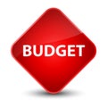 Budget elegant red diamond button Royalty Free Stock Photo