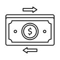 Budget Line Style vector icon which can easily modify or edit