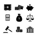 Budget money icons