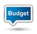 Budget prime blue banner button Royalty Free Stock Photo