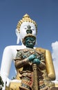 Budha and giant Statue Royalty Free Stock Photo