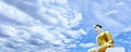 Budha and sky Backgrounds Royalty Free Stock Photo