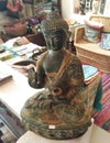 Budha statue for sale in craft shop in Arambol