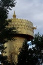 Budhha prayer wheel in Shangri-La city