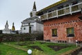 Budhist monastry and Traditional Tibetan Stupa