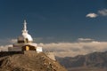 Budhist Shanti Stupa in Leh, Ladakh, India Royalty Free Stock Photo