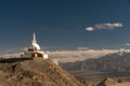 Budhist Shanti Stupa in Leh, Ladakh, India Royalty Free Stock Photo