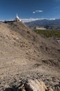 Budhist Shanti Stupa in Leh, Ladakh, India Royalty Free Stock Photo