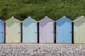 Budleigh Salterton Beach Huts Royalty Free Stock Photo