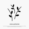 Buds, Catkin, Easter, Nature solid Glyph Icon vector