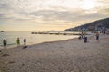 Budva Beach day at sunset Royalty Free Stock Photo