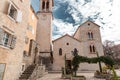 Catholic church of Sveti Ivan also know as St. John the baptist in Budva, Montenegro Royalty Free Stock Photo