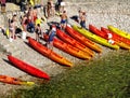 People of different ages will soon paddle canoe