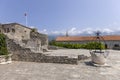 Medieval fortress of St. Mary, also known as the Citadel, stone well, Budva, Montenegro