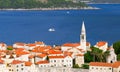 Budva. Montenegro. View of the old town and the bay Royalty Free Stock Photo