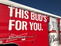 Budweiser Delivery Truck Royalty Free Stock Photo
