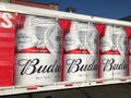 Budweiser Delivery Truck Royalty Free Stock Photo