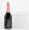 Budweiser Millennium Limited Edition 1999 Bottle with Glasses