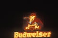 Budweiser neon sign