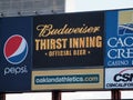 Budweiser Thirst Inning * Official Beer * Sign on Digital Display