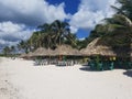 The bueaty of the Gulf of Mexico Huts or Cabanas